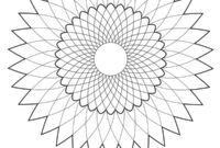 Ausmalbild sonnenblumen mandala