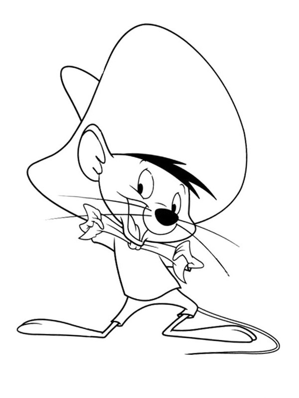 Ausmalbild speedy gonzales