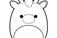 Ausmalbild squishmallows giraffe gary
