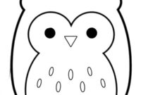 Ausmalbild squishmallows hoot die eule