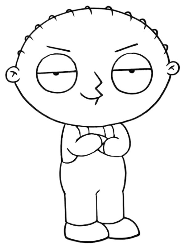 Ausmalbild stewie griffin family guy