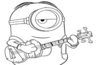 Ausmalbild stuart der minion