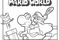 Ausmalbild super mario world