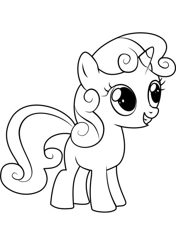 Ausmalbild sweetie belle
