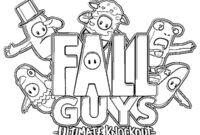 Ausmalbild team fall guys