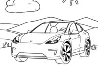 Ausmalbild tesla model q