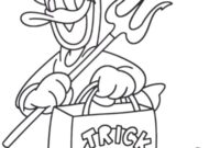 Ausmalbild teufel donald duck