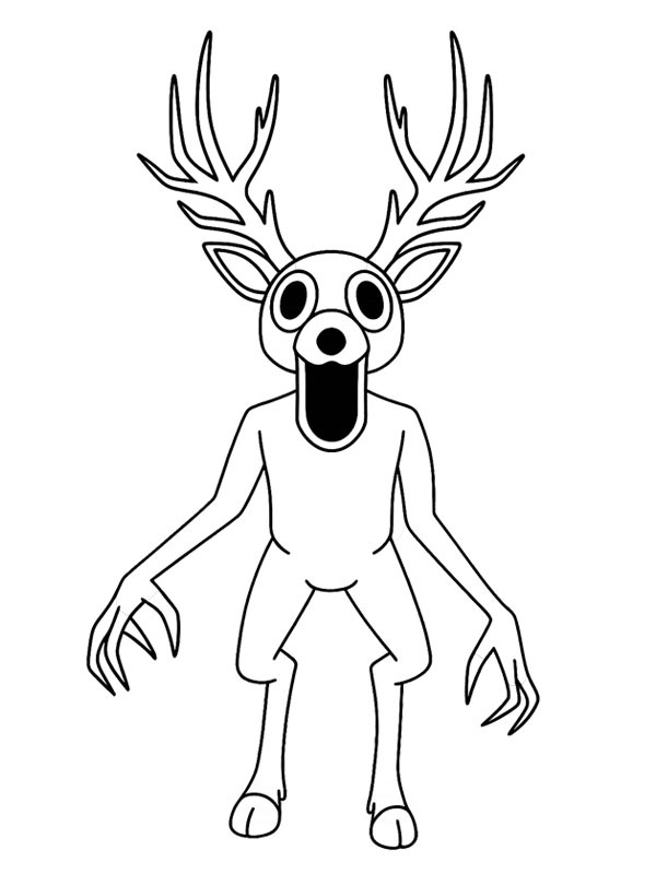 Ausmalbild the deer