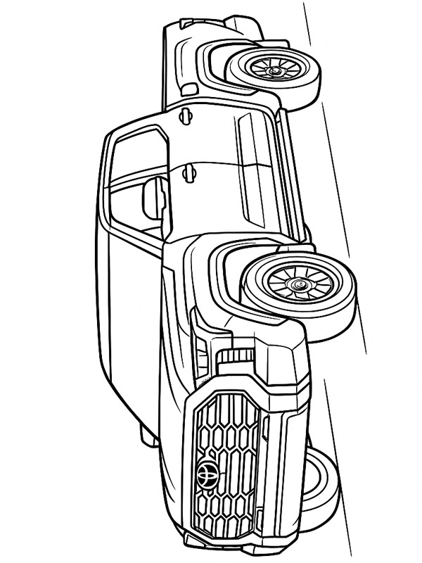 Ausmalbild toyota tundra