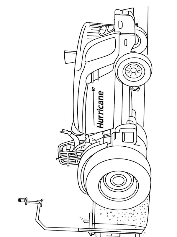 Ausmalbild tractorpulling