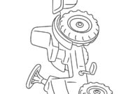 Ausmalbild trettraktor