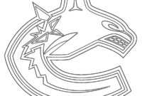 Ausmalbild vancouver canucks