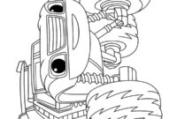 Ausmalbild watts blaze und die monster maschinen