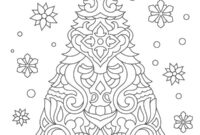 Ausmalbild weihnachtsbaum mandala