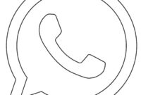 Ausmalbild whatsapp logo