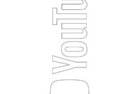 Ausmalbild youtube logo