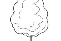 Ausmalbild zuckerwatte