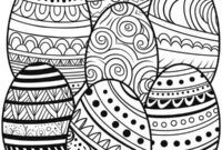 Ausmalbild 7 mandala ostereier