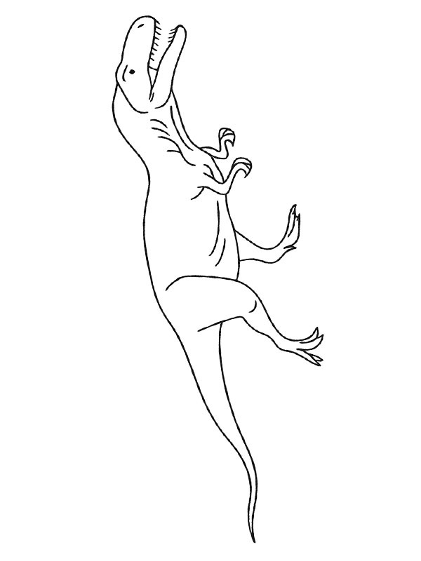 Ausmalbild allosaurus