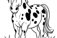 Ausmalbild appaloosa pferd