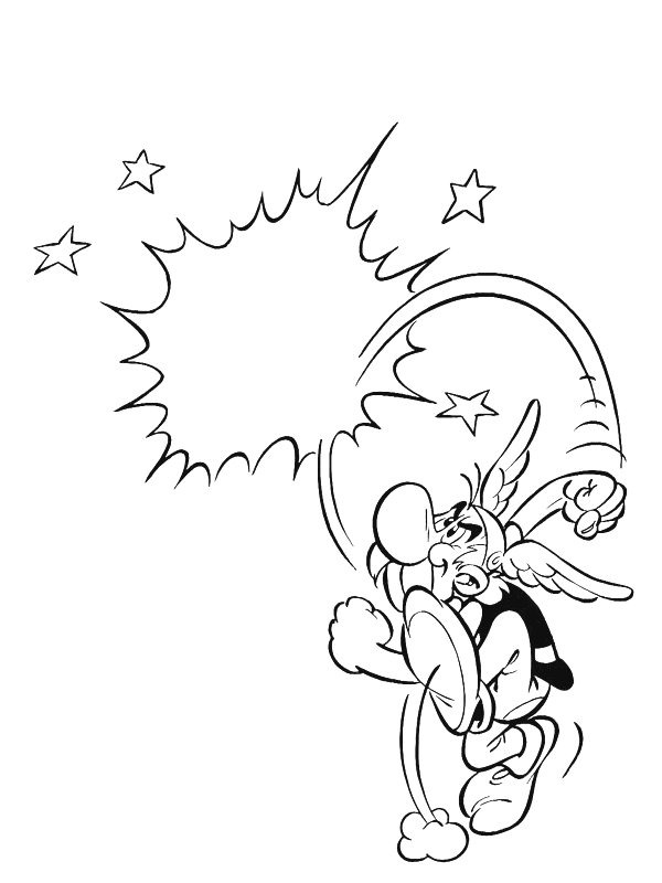 Ausmalbild asterix obelix und idefix