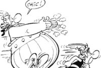 Ausmalbild asterix rennt