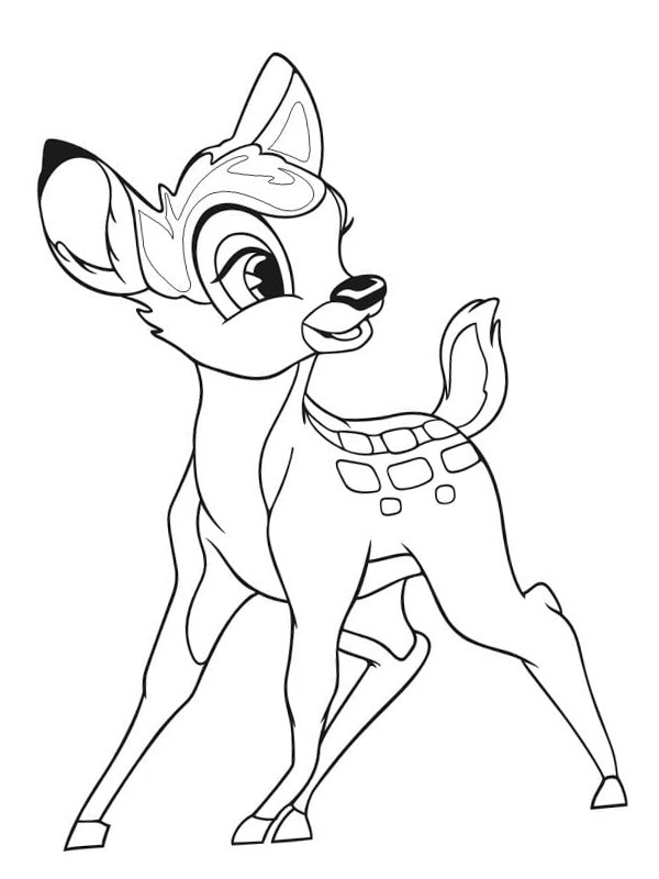 Ausmalbild bambi