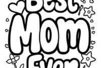 Ausmalbild best mom ever