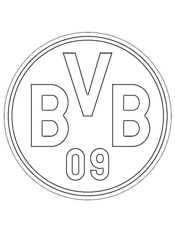 Ausmalbild borussia dortmund