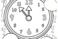 Ausmalbild countdown bis silvester