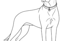 Ausmalbild deutsche dogge