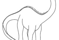 Ausmalbild diplodocus