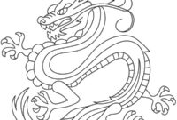 Ausmalbild drachen tattoo