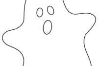 Ausmalbild einfaches gespenst