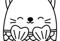 Ausmalbild einhorn squishmallows