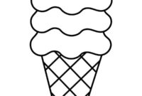 Ausmalbild eiswaffel