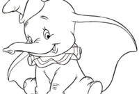 Ausmalbild elefant dumbo