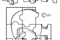 Ausmalbild elefanten puzzle