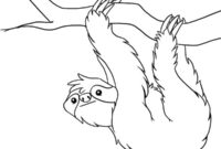 Ausmalbild faultier