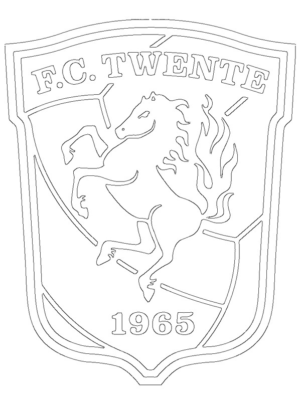 Ausmalbild fc twente enschede
