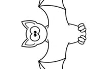 Ausmalbild fledermaus einfach