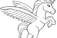 Ausmalbild fliegendes einhorn