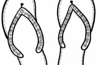 Ausmalbild flip flops