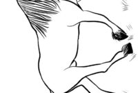 Ausmalbild friesenpferd