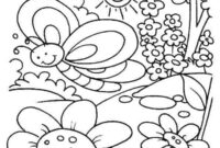 Ausmalbild fruehling