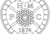 Ausmalbild heart of midlothian