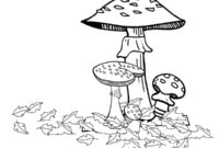 Ausmalbild herbstpilze