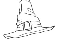 Ausmalbild hexenhut