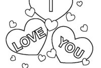 Ausmalbild i love you