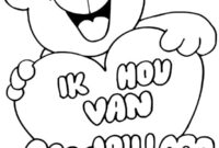 Ausmalbild ich liebe dich